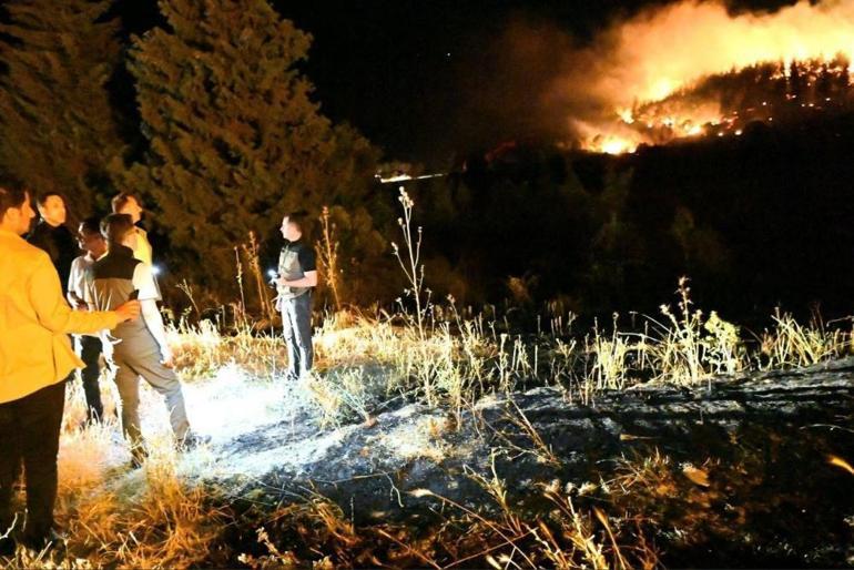 Çanakkale ve Uşakta orman yangını Bakan Yumaklı son durumu açıkladı