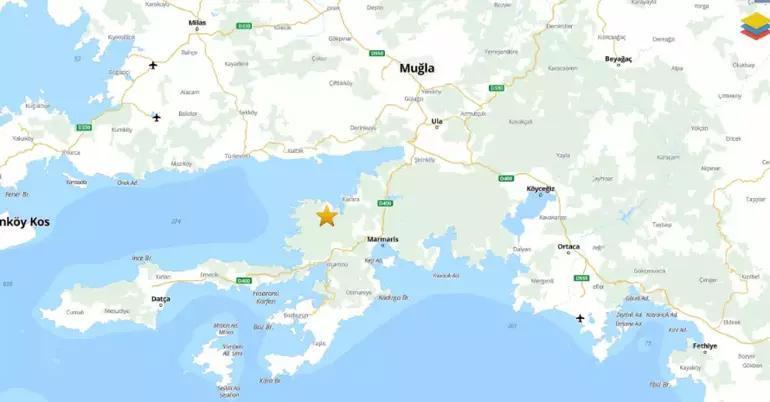 Muğlada korkutan deprem İlk bilgiler geldi