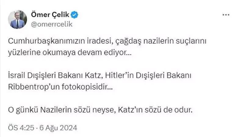 İsrail Dışişleri Bakanı Yisrael Katz haddini aştı Skandal sözler sonrası Türkiyeden tepki yağdı