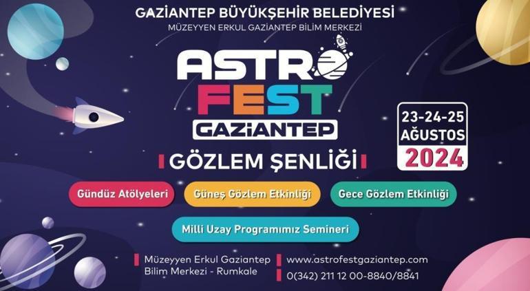 Gaziantep Büyükşehir Belediyesinden “Astrofest Gaziantep” gözlem şenliği