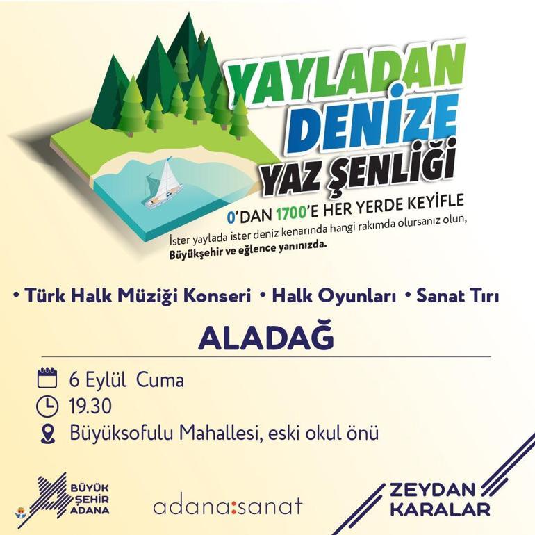 Yayladan Denize Yaz Etkinliği bu kez Aladağda