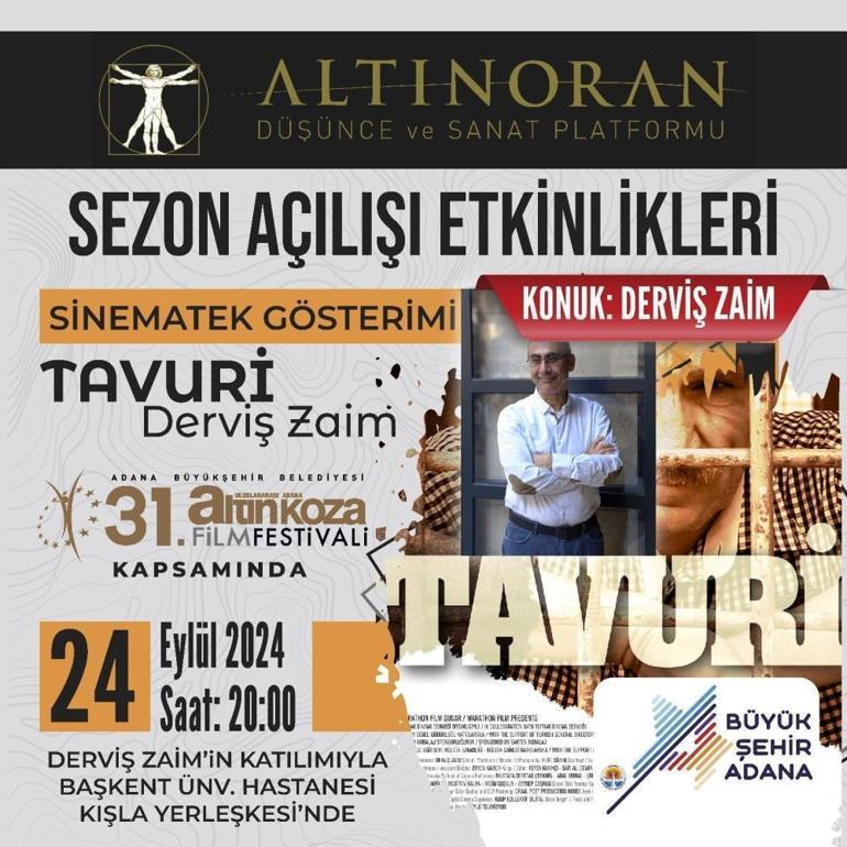 Altınoran, Sinematek Adana ve Altın Koza’dan ortak sezon açılışı: Tavuri filmi izlenecek