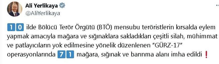 Terör örgütüne büyük darbe  Bakan Yerlikaya operasyon hakkında açıklama yaptı