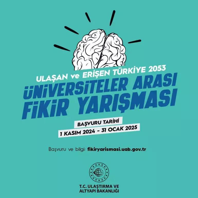 Ulaştırma ve Altyapı Bakanlığından Ar-Ge yarışması: Üniversiteli gençler ulaştırma projeleri için yarışacak