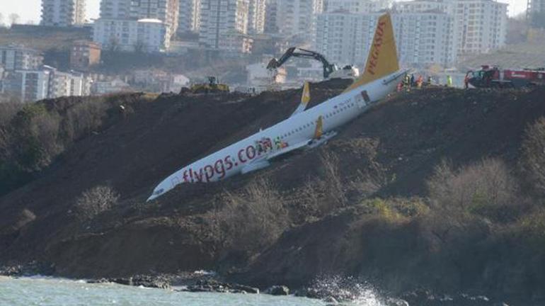 Trabzonda deniz kenarında duran uçak davasında pilotlara ceza talebi