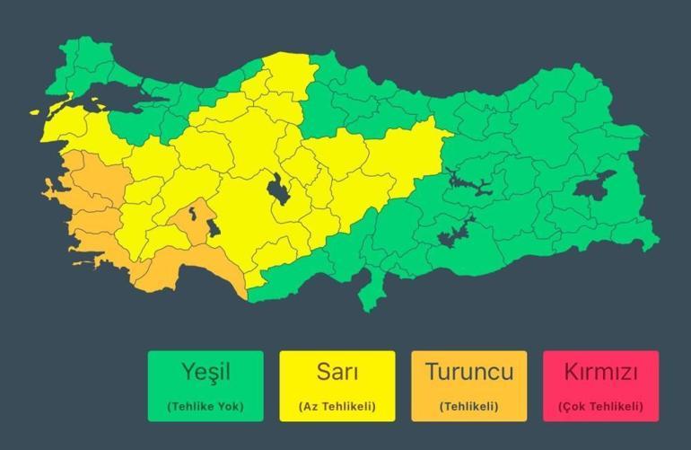 AFAD uyardı Şiddetli yağış geliyor