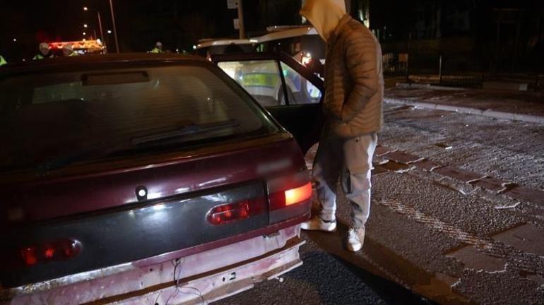 Polis kontrolüne takılan alkollü şoförün plakasını soran polise cevabı Allah Allah, düşmüş mü