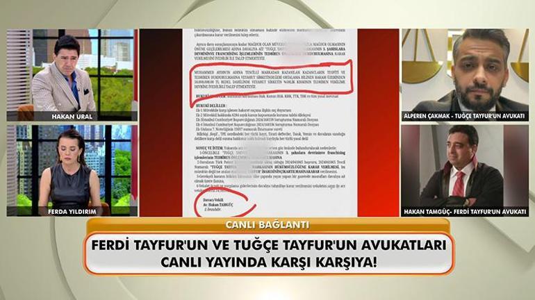 Ferdi Tayfurun miras davasında avukatlar canlı yanında karşı karşıya geldi Ben onun cübbesini çıkarırım