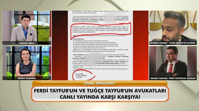 Ferdi Tayfurun miras davasında avukatlar canlı yanında karşı karşıya geldi Ben onun cübbesini çıkarırım