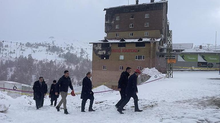 Bolu Cumhuriyet Başsavcısı, facianın yaşandığı Grand Kartal Otelde inceleme yaptı
