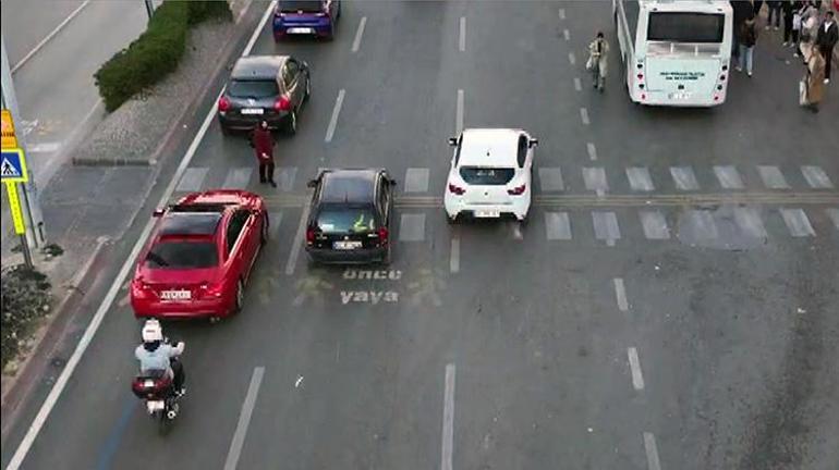 Adanada dron destekli trafik uygulaması: Yayaya yol vermeyince ceza kesildi, ‘Siz şaka mısınız ağabey’ dedi