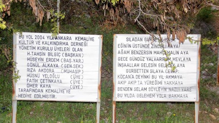 Erzincanda özlem ve hasret bu yolda kendine yer buldu Mani yolu büyük ilgi görüyor