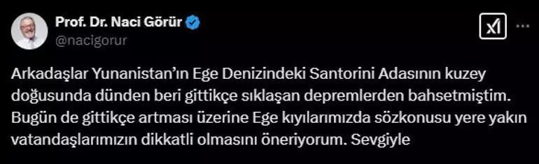 Ege beşik gibi sallanıyor Naci Görürden jet hızında uyarı geldi