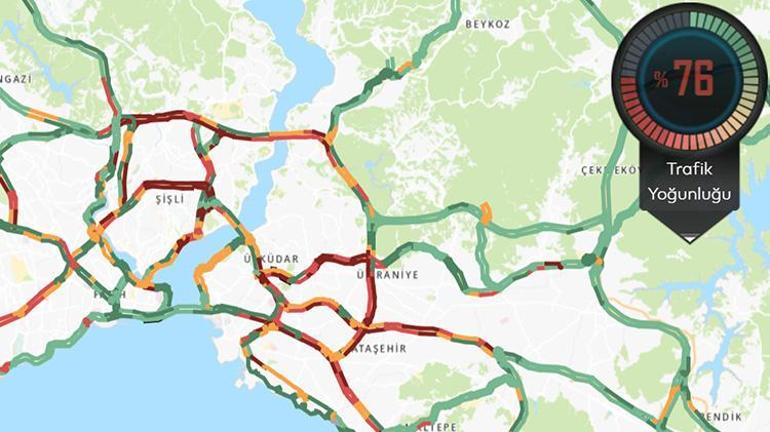 İstanbulda kar trafiği başladı Yola çıkacaklar dikkat
