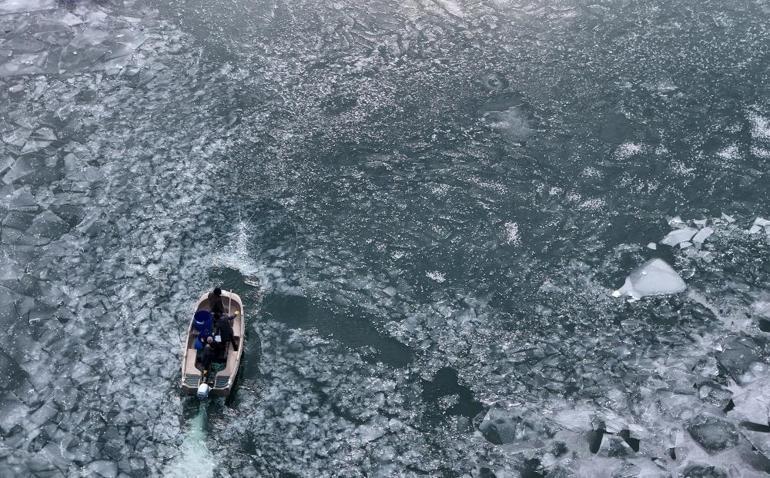Sibirya soğuklarının yaşandığı Erzincanda göller buz tuttu