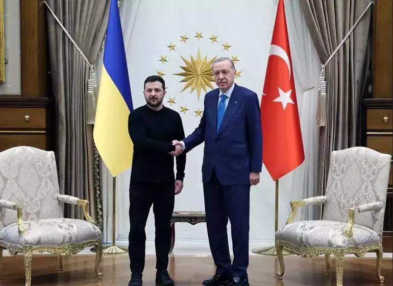 Cumhurbaşkanı Erdoğan ile Zelenski arasında kritik görüşme
