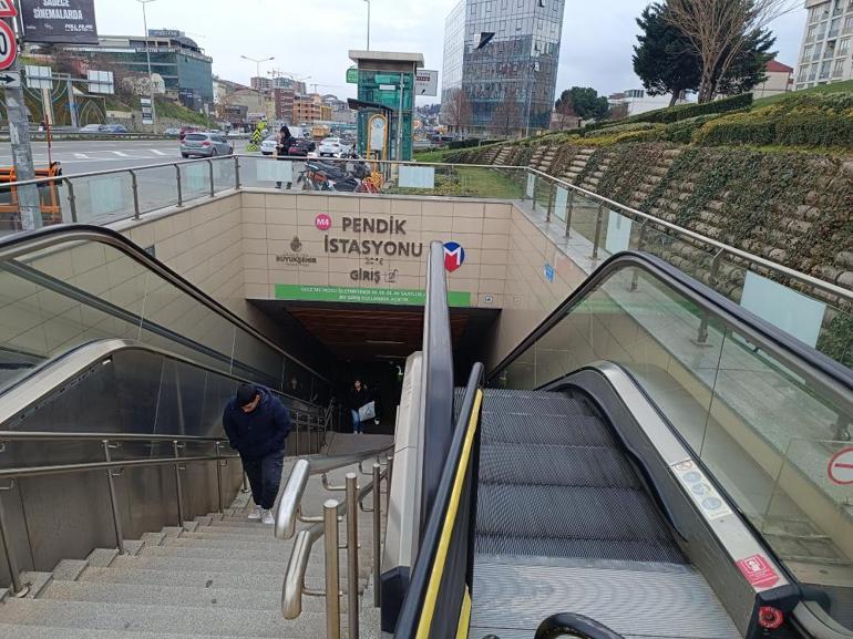 Sabiha Gökçen metrosunda yürüyen merdiven faciası Yaşlı kadının parmakları koptu