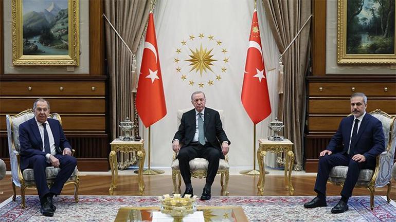 Cumhurbaşkanı Erdoğan, Rusya Dışişleri Bakanı Lavrovu kabul etti