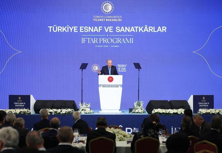 Cumhurbaşkanı Erdoğan: Esnaf ve sanatkar kredi limitini 1 milyon liraya yükseltiyoruz