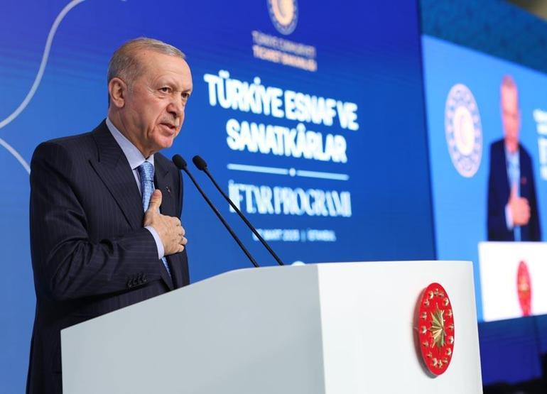 Cumhurbaşkanı Erdoğan: Esnaf ve sanatkar kredi limitini 1 milyon liraya yükseltiyoruz