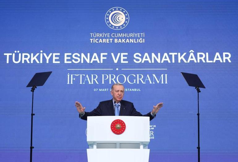 Cumhurbaşkanı Erdoğan: Esnaf ve sanatkar kredi limitini 1 milyon liraya yükseltiyoruz