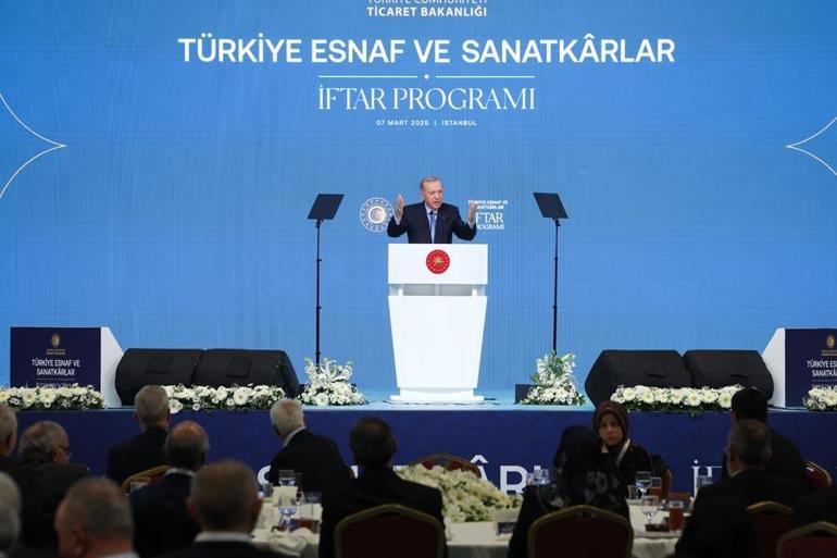 Cumhurbaşkanı Erdoğan: Esnaf ve sanatkar kredi limitini 1 milyon liraya yükseltiyoruz