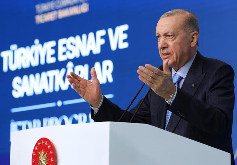 Cumhurbaşkanı Erdoğan: Esnaf ve sanatkar kredi limitini 1 milyon liraya yükseltiyoruz
