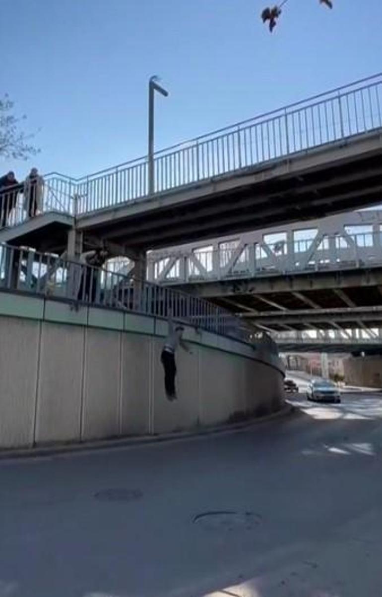 Ekstrem sporcunun üst geçit macerası kötü bitti Vazgeçemiyorum, bu bir bağımlılık