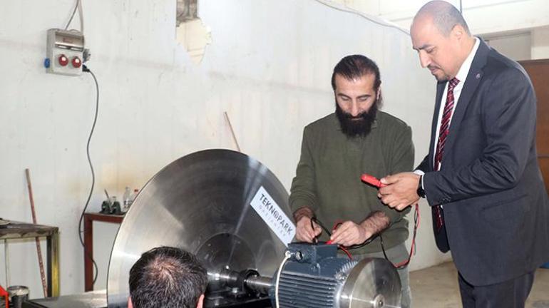 Gaziantepte, çamaşır makinesi motoru kullanarak 2 dairenin enerji ihtiyacını karşılayacak cihaz geliştirildi