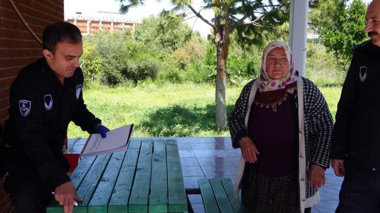 Antalyada dilenci kadının üzerinden banka dekontu polisleri şoka uğrattı