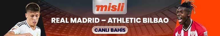 Real Madridin Athletic Bilbaoyu ağırlayacağı maçın heyecanı canlı yayın ve Şampiyon Oranlar ile Mislide