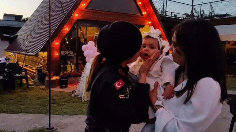 Adanada jandarma ekibinden şehidin emanetine doğum günü sürprizi