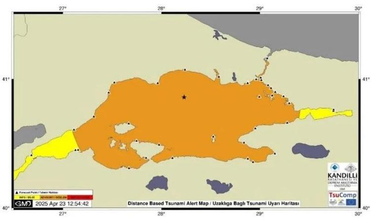 Kandilli Rasathanesinin deprem raporu: Depremin şiddeti denizde 8, karada 5 ölçüldü