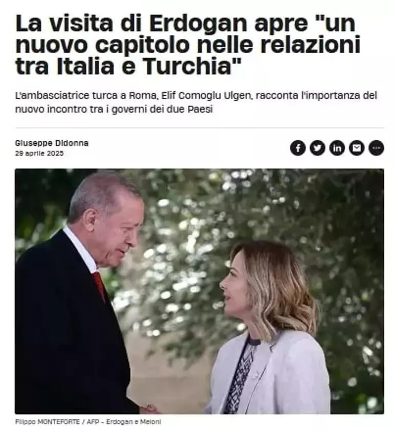 Cumhurbaşkanı Erdoğanın Roma ziyareti İtalya basınında: İkili ilişkilerde dönüm noktası
