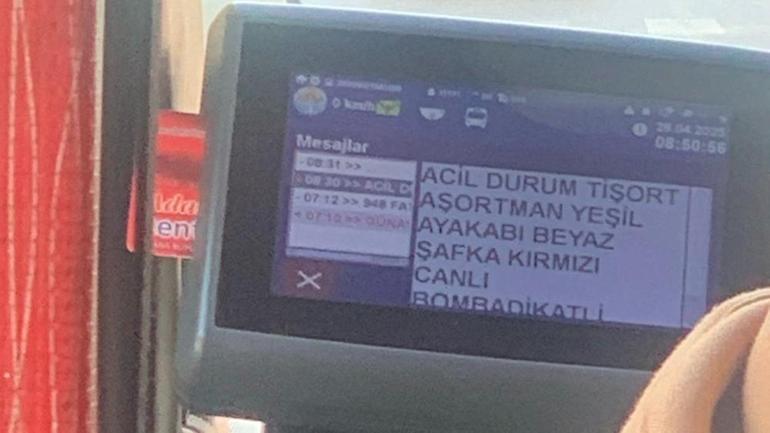 Adanada minibüste canlı bomba paniği: Sistem üzerinden mesaj gönderdi, sonra şaka yaptım dedi