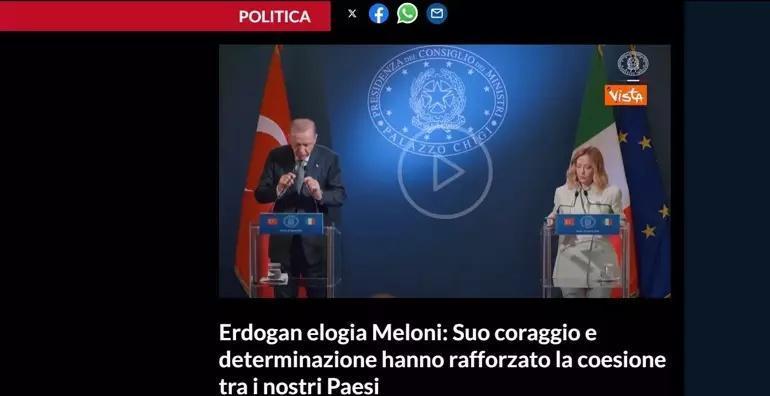 İtalyan basını Cumhurbaşkanı Erdoğanın ziyaretini 3 kelimeyle anlattı