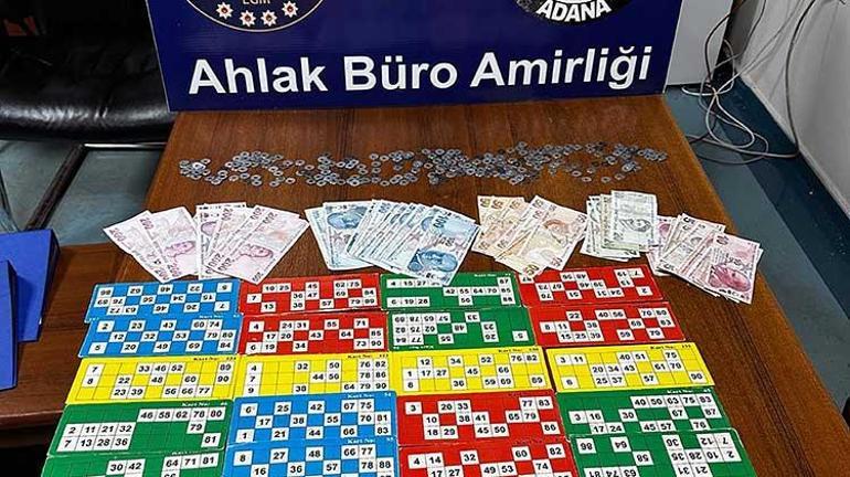 Adanada canlı yayında kumar oynatılan kahvehaneye suçüstü