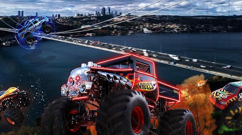 Dünyaca ünlü pilotlar Türkiye’de Hot Wheels’ın dev tekerli Canavar Kamyonları İstanbul’a geldi