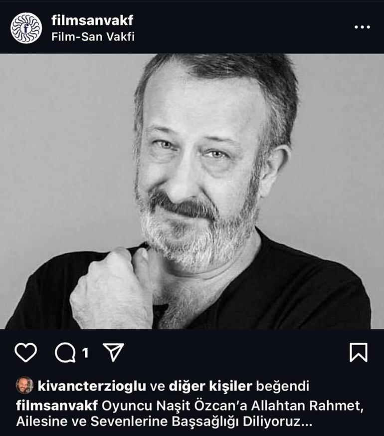 Ünlü oyuncu Necip Naşit Özcan hayatını kaybetti