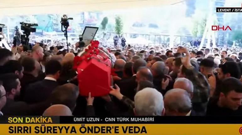 Sırrı Süreyya Önderin cenaze namazı kılındı Yoğun katılım havadan görüntülendi