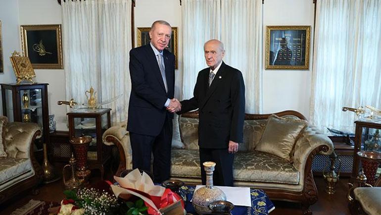 Ankarada sürpriz görüşme Cumhurbaşkanı Erdoğan, Bahçeli’yi ziyaret etti