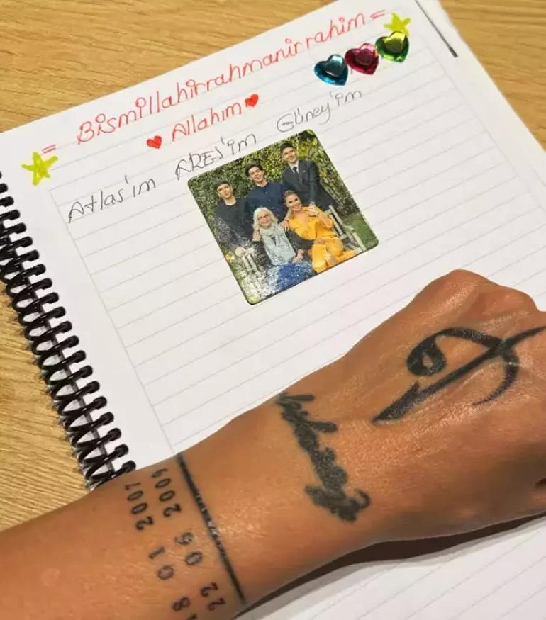 Gülben Ergen annesinden öğrendiği ritüelini paylaştı: Dövmesi her şeyden daha dikkat çekici