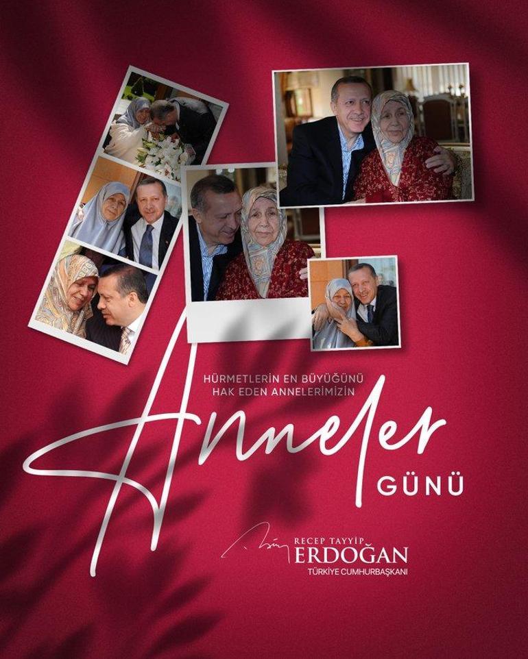 Cumhurbaşkanı Erdoğandan Anneler Günü mesajı