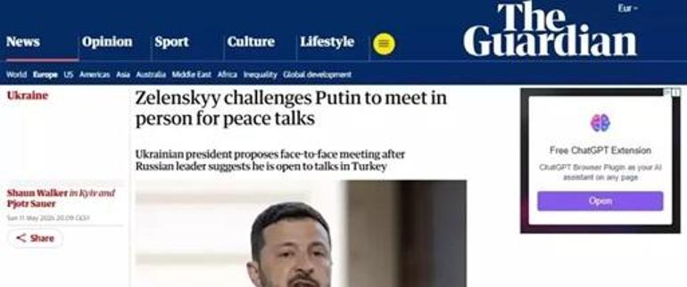 İstanbulu dünya basınının birinci gündem maddesi oldu Putin gelecek mi Üç kelimelik cesur mesaj