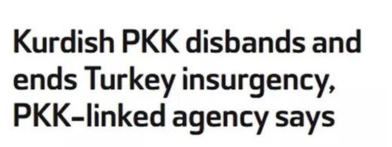 PKKnın fesih kararı dünya basınında: Erdoğan için büyük bir zafer