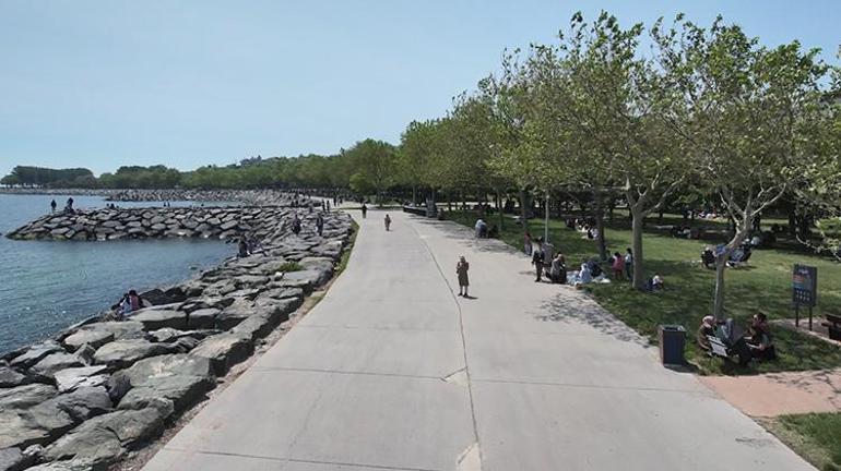 İstanbulda sıcak havayı ve tatili fırsat bilenler parklara ve sahillere akın etti