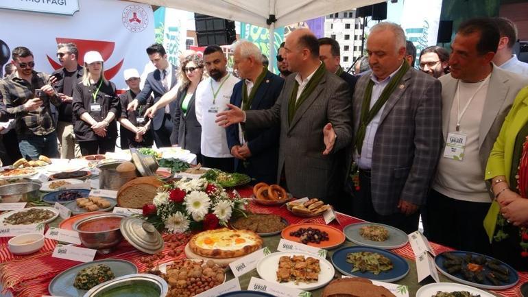 Giresunun yöresel lezzetleri gastronomi festivalinde Vejetaryen lezzetler ilgi odağı oldu
