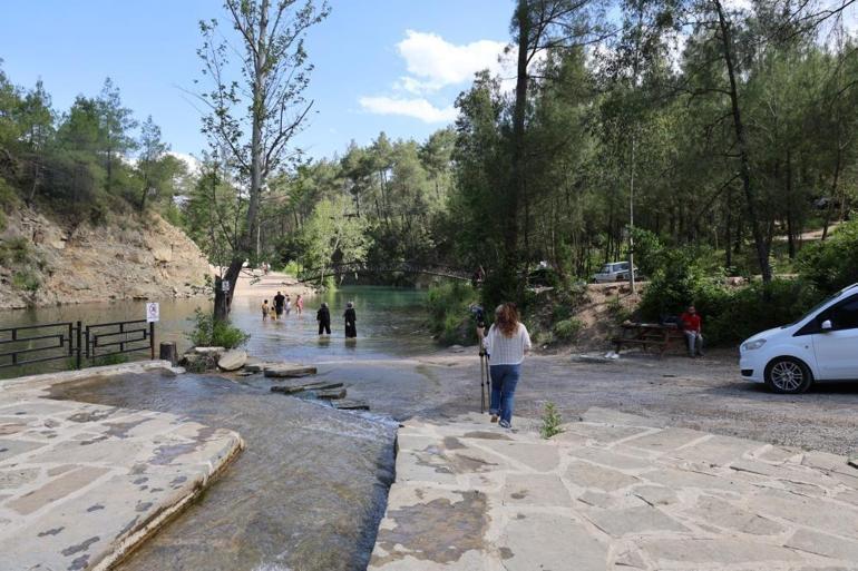 Adanada sıcaktan bunalanlar buraya koşuyor Orman ve suyun birleştiği nokta