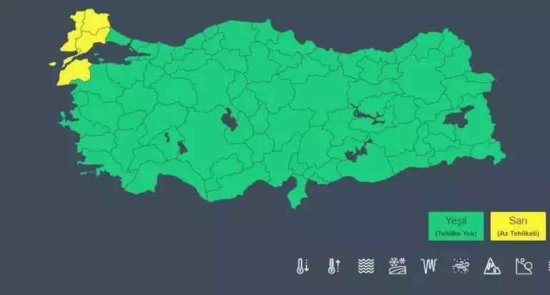 Yalancı yaz sona erdi İstanbul dahil 38 kent için uyarı yapıldı, yarın başlıyor, çok kuvvetli olacak