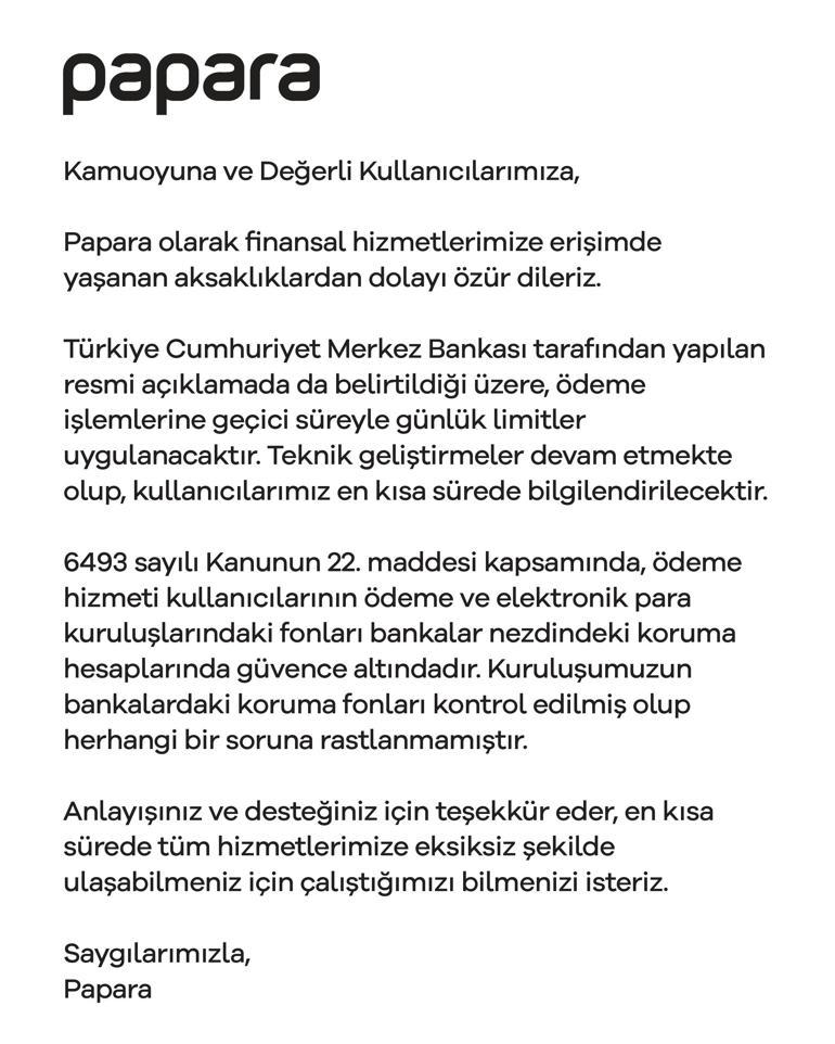 TMSFnin kayyum atadığı Paparadan ilk açıklama geldi